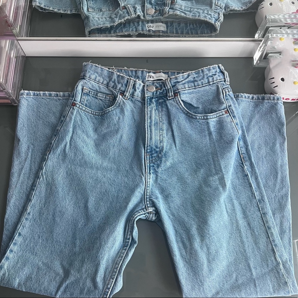 Zara High Waisted Denim Jeans